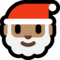 Santa Claus - Medium emoji on Microsoft